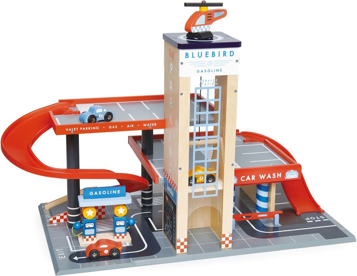 Houten garage & werkplaats | Tender Leaf Toys